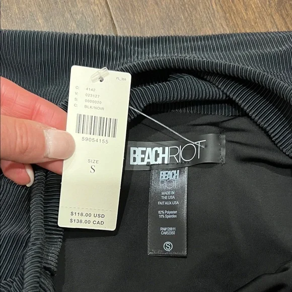 Beach Riot Black Ruffle Bikini Bottom - Picture 2 of 4